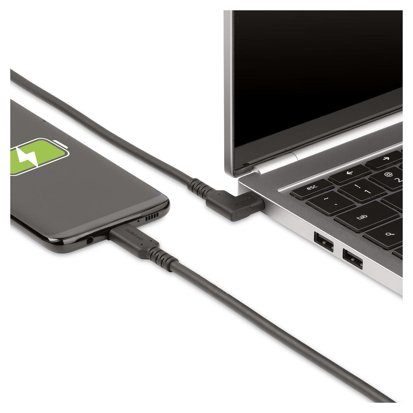 Kabllo USB StarTech.com RUSB31CC1MBR, USB-C në USB-C, USB 3.2 Gen 2, 10 Gbps, Power Delivery 100W, DisplayPort 1.2 4K 60Hz, 1 m – Zezë - 7