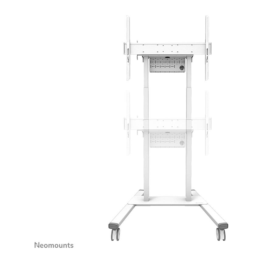 Mbajtëse për TV Neomounts FL55-875WH1 , 55–100" , deri 110kg , me rrota , lartësi motorike e rregullueshme , VESA 100x100–800x600 - Bardhë - 4