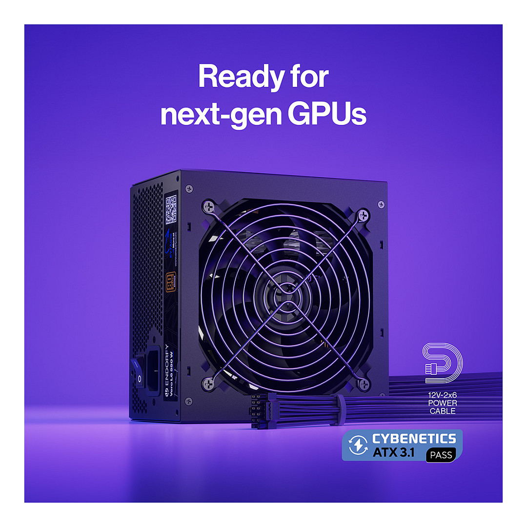 Furnizues Energjie Endorfy Vero L6 / 550W / ATX 3.1 / 80 PLUS Bronze / Non-Modular - Zezë - 18