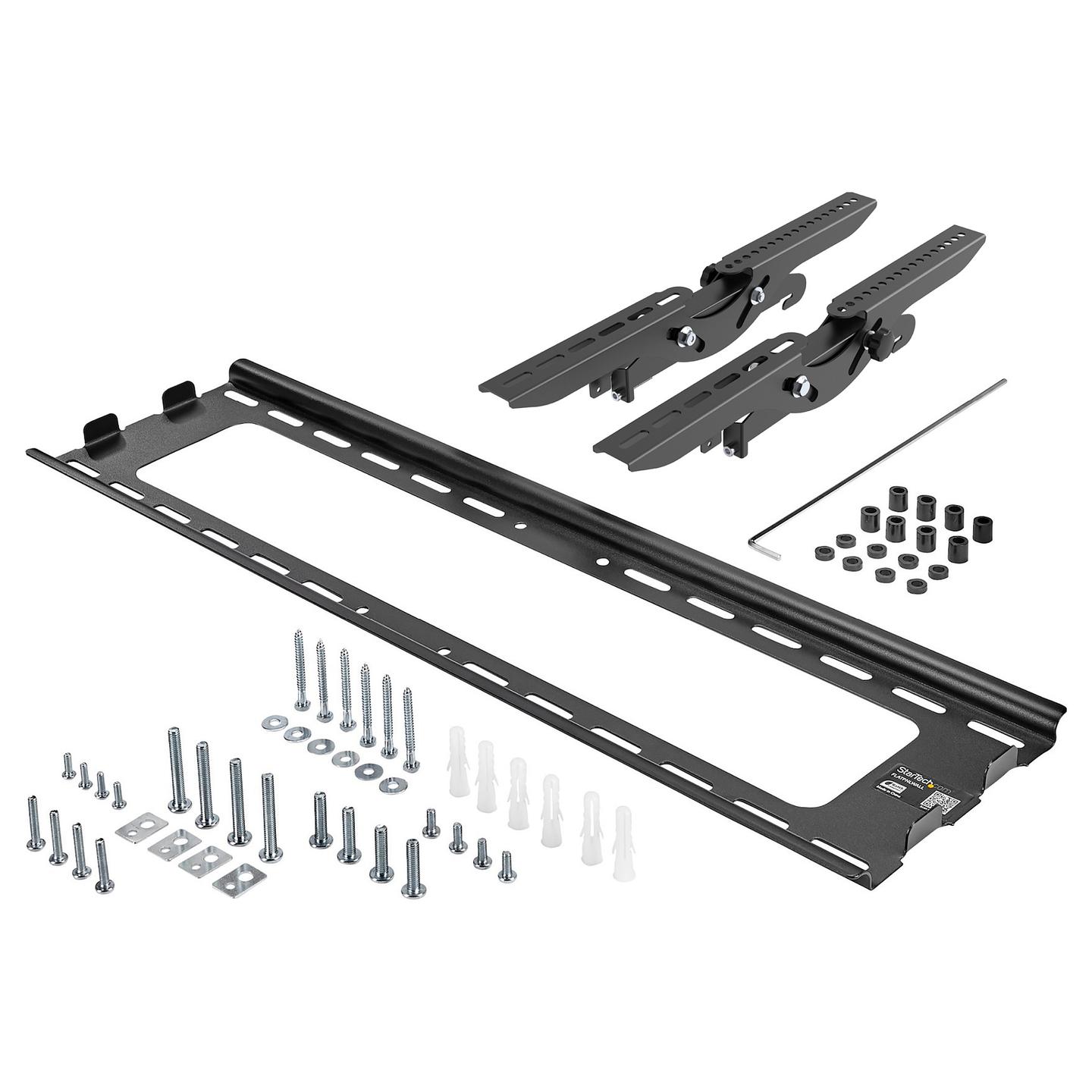 Mbajtëse Muri për TV StarTech.com FLATPNLWALL / 32"-75" / 75kg / Tilt ±15° / Slim - Zezë - 6