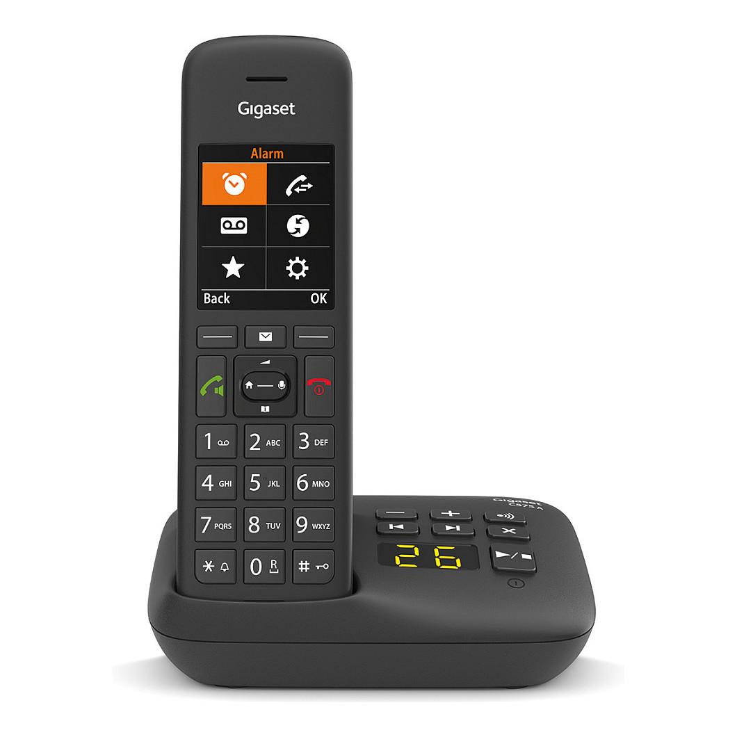 Telefon i Thjeshtë Gigaset C575A, DECT/GAP, 2.2" TFT, deri në 200 Kontakte, Hands-Free - Zezë - 2