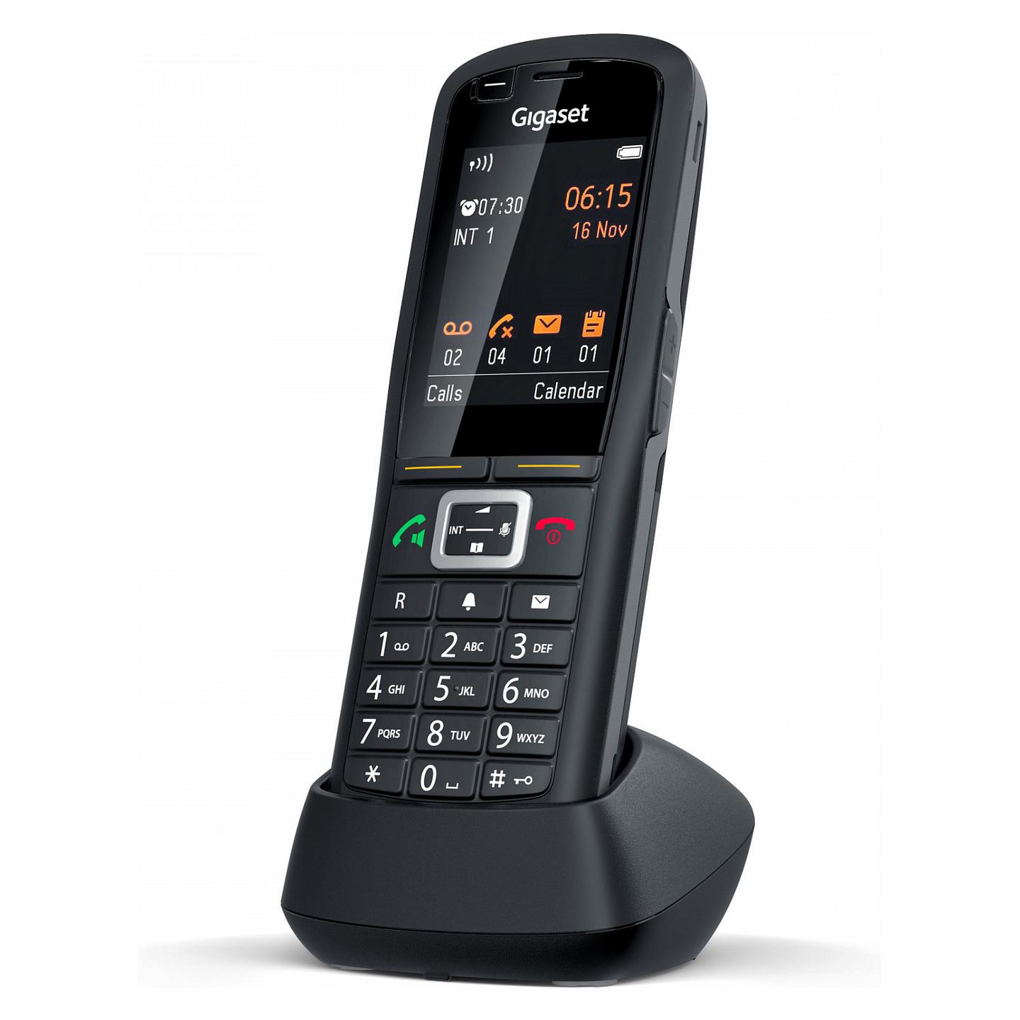 Telefon VoIP Gigaset R700H PRO / S30852-H2976-R102 / DECT / CAT-iq / Ekran TFT 2.4" / IP65 / Bluetooth 4.2 / 500 Kontakte / HD Voice / 3.5 mm – Zezë - 3