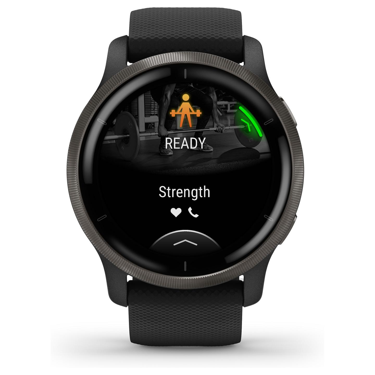 Orë e mençur Garmin Venu 2 / 45mm / AMOLED / GPS / Bluetooth / Wi-Fi - Zezë/Slate - 42