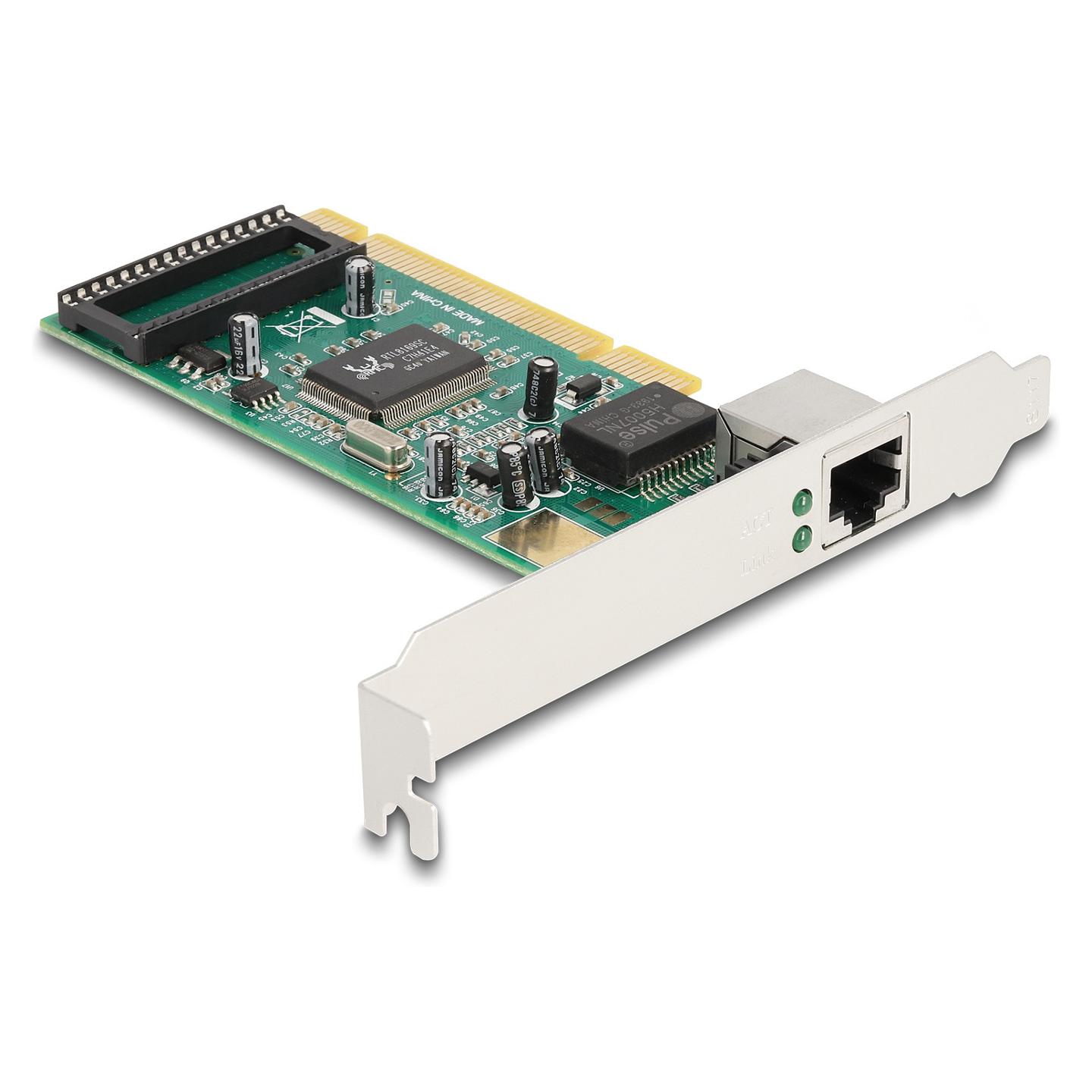 Karta të Rrjetit Delock 88084 / PCI 2.3 / 1x Gigabit LAN RJ45 / 1000Mbps / Realtek RTL8169 / Low Profile