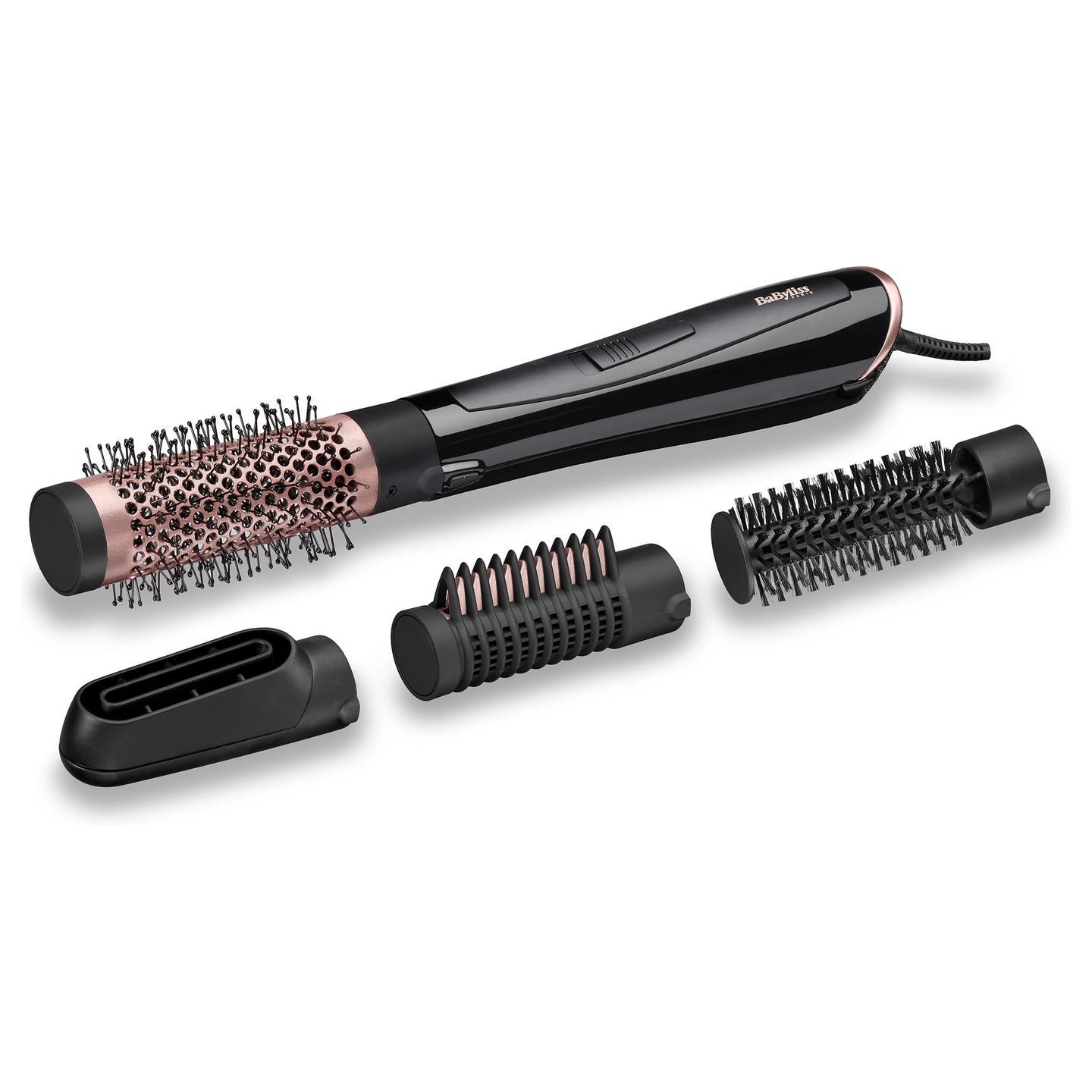 Stiluese për flokë BaByliss Perfect Finish AS126E / 1000W / Ionic / Ceramic / 4 Aksesorë / 2 Temperatura / Cool Shot – Zezë/Gold