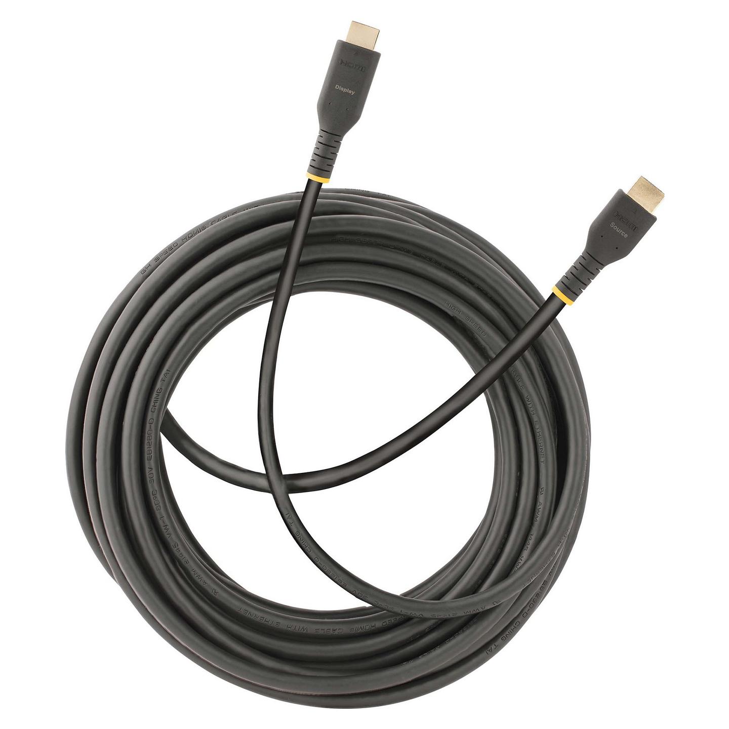 Kabllo HDMI StarTech.com RH2A-10M-HDMI-CABLE / HDMI në HDMI / 10m / HDMI 2.0 / 4K 60Hz / HDR10 - Zezë - 6