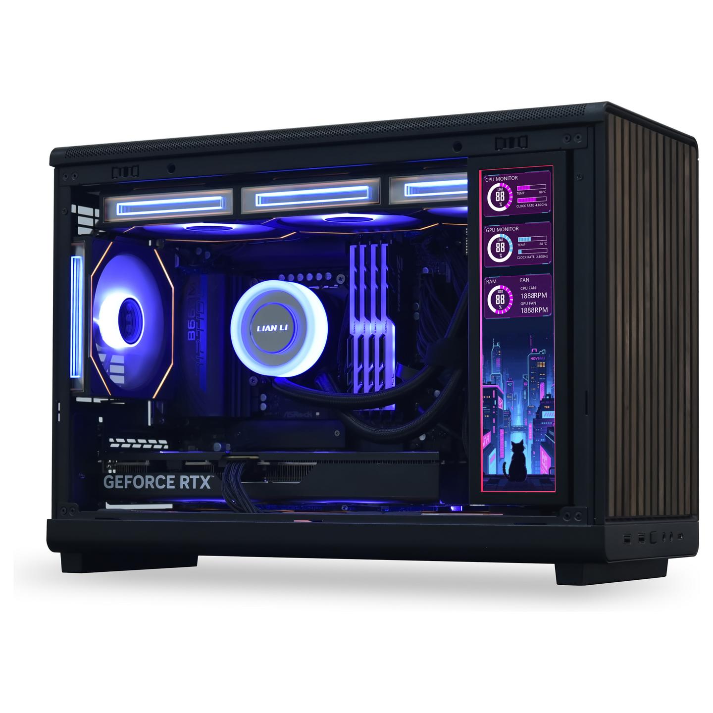 Ekran Universal për Kasë Lian Li SM088X, 8.8", 1920×480, IPS, 60Hz, ARGB - Zezë - 10