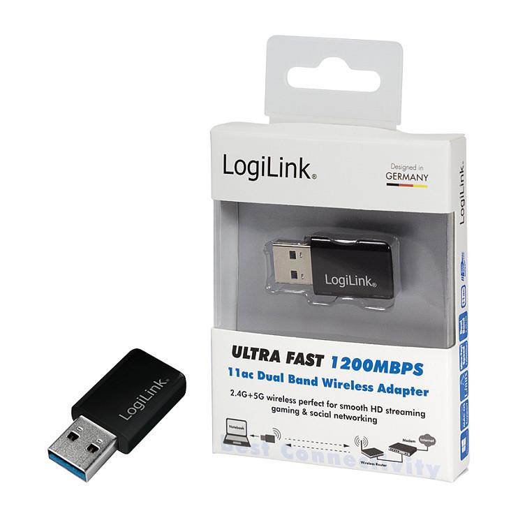 Adapter WLAN LogiLink WL0243 / USB 2.0 / Wi-Fi 5 802.11ac / 1200Mbps / Realtek RTL8812BU / 2T2R - 5