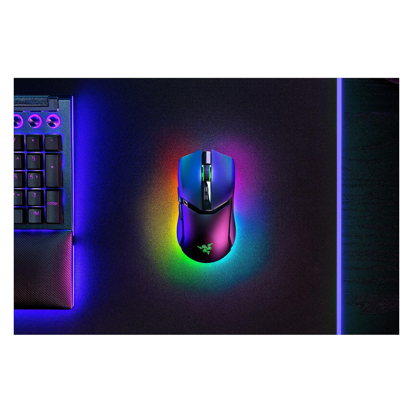 Maus Gaming pa Kabllo Razer Cobra Pro, Wireless 2.4GHz + Bluetooth, 30000 DPI, 8 Butona, 77g, RGB - Zezë - 6
