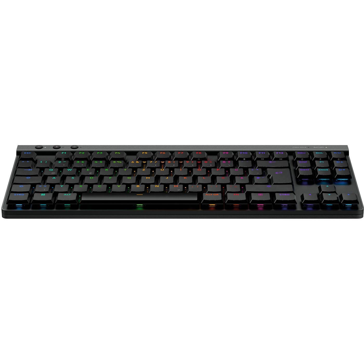 Tastierë Gaming Logitech G515 LIGHTSPEED TKL, Wireless, QWERTZ (CZ), Mekanike, Low-Profile, TKL, LIGHTSYNC RGB - Zezë - 4