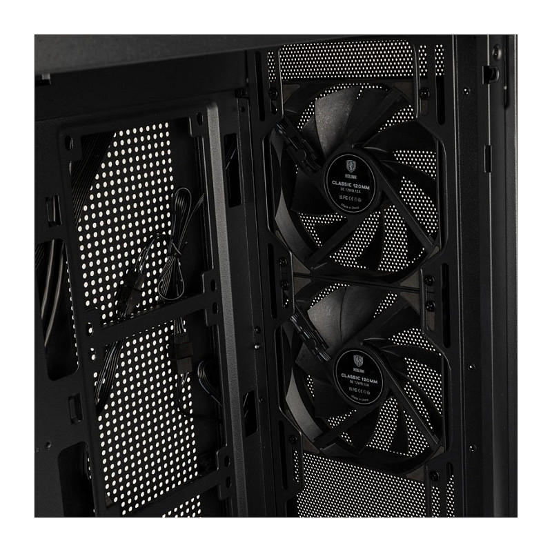 Kasë PC Kolink Unity Meshbay Performance / Midi Tower / ATX / 3x 120mm PWM Fan / Mesh - Zezë - 8