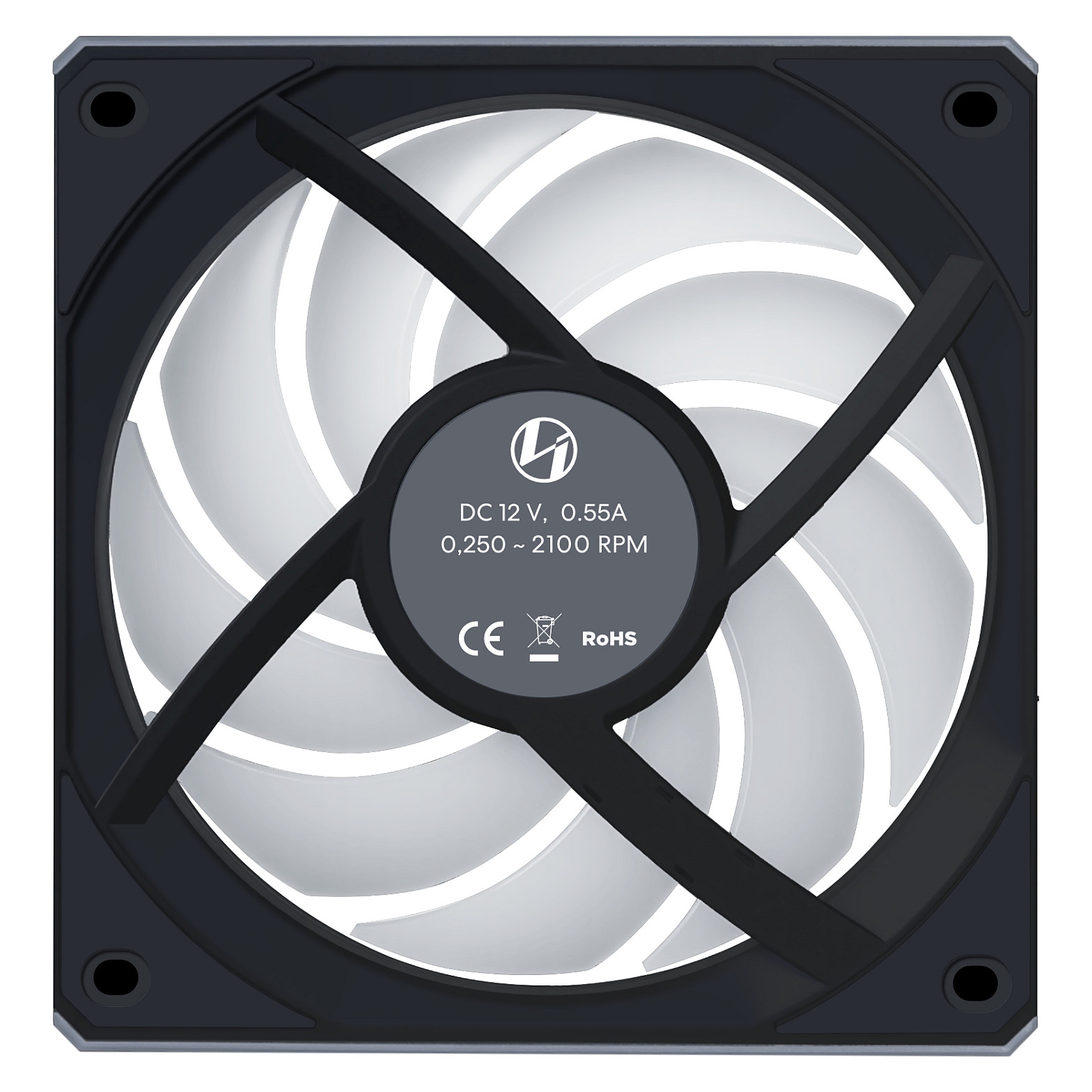 Ftohës për Kasë Lian Li UNI FAN CL120 Wireless / 120mm / 200-2150 RPM / ARGB / PWM / Reverse – Zezë - 6