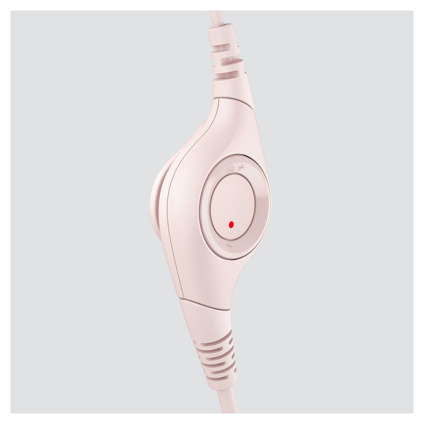 Kufje me kabllo Logitech H390 / 981-001281 / USB-A / Noise-Cancelling Mic / 1.9m Kabllo / On-Ear - Rozë - 3