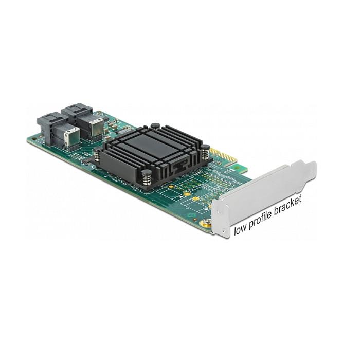 Kartë Zgjerimi Delock 90438, PCI Express 3.0 x8, 2x SFF-8643 NVMe, deri në 32Gbps, Broadcom PLX8724, Low Profile - 3