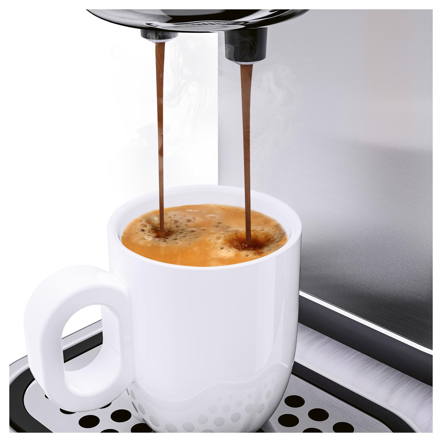 Aparat Manual për Espresso WMF Lumero 04.1237.0011, 1350 W, 15 bar, Rezervuar 1.4 L – Argjend/Zezë - 9