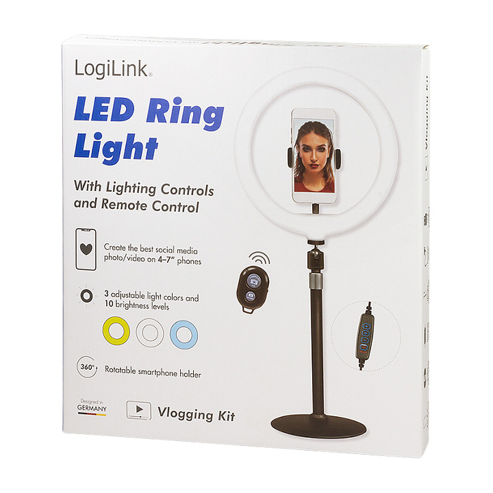 Dritë e Mençur LogiLink AA0152 / 25 cm / 120 LED / Tripod / Telekomandë – Zezë - 7