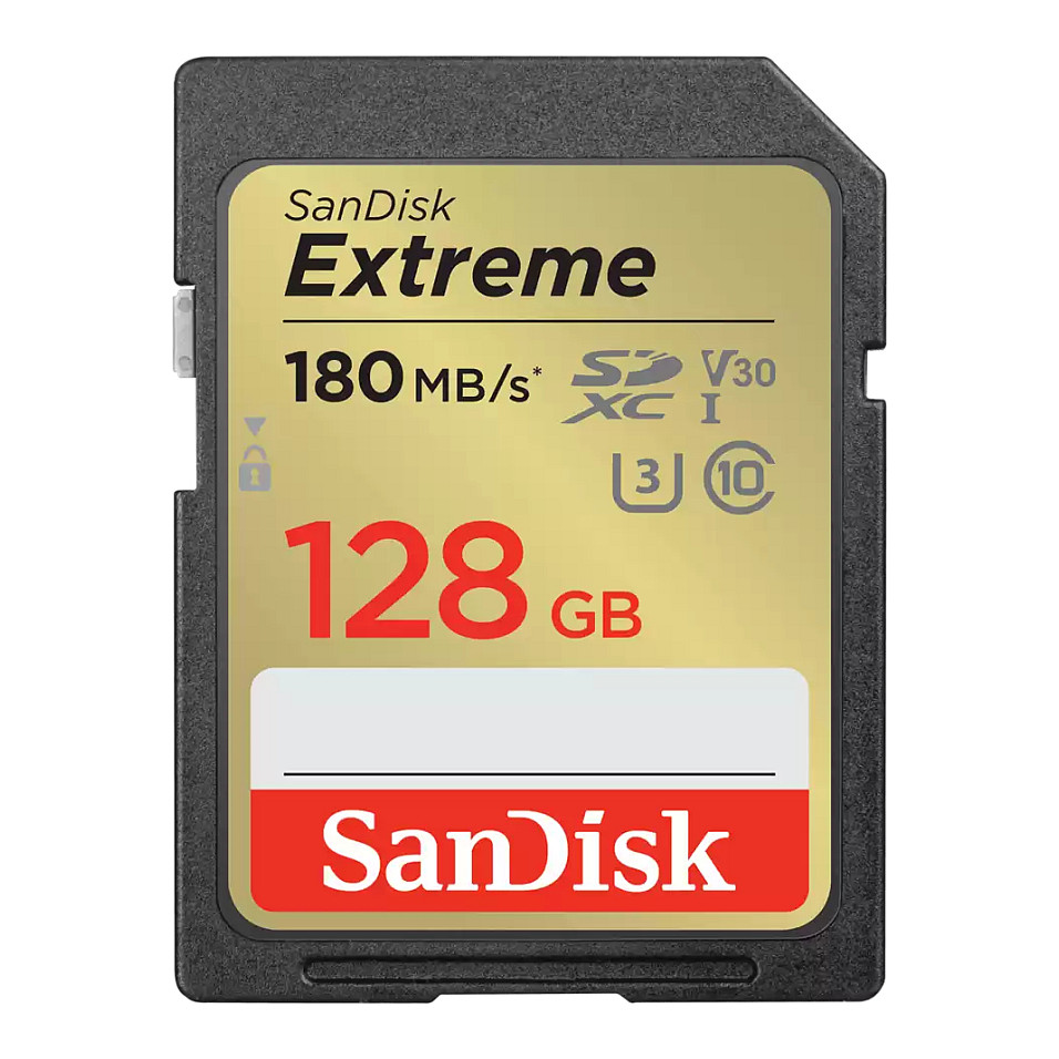 Kartë Memorie SanDisk Extreme / 128GB / SDXC / UHS-I / U3 / V30