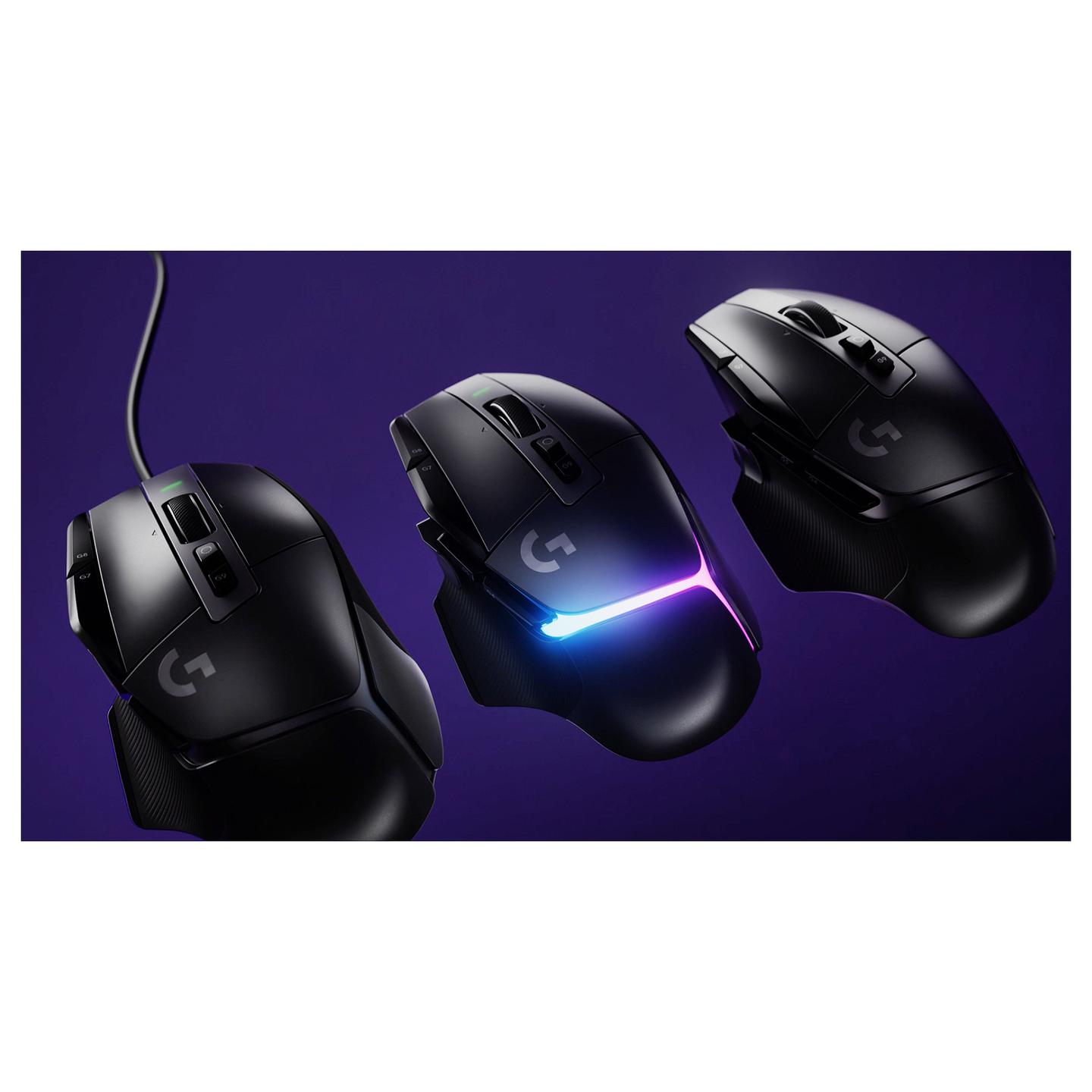 Maus Gaming Logitech G502 X / me kabllo / USB / optik / 25600 DPI - Zezë - 7