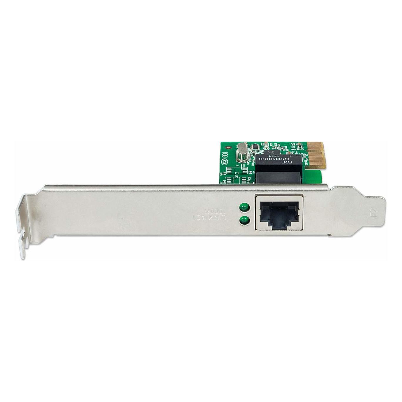 Karta të Rrjetit Intellinet 522533 / PCI Express x1 / 1x Gigabit LAN RJ45 / 10/100/1000Mbps / Realtek RTL8168B / Low Profile - 4