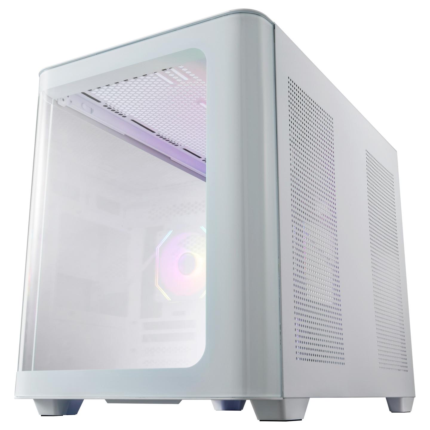 Kasë FSP S380 / Micro-ATX Mid-Tower / 2x120mm Reverse ARGB (Anë) + 1x120mm ARGB (Prapa) / 2xUSB Type-A + USB Type-C / Xham i Temperuar i Lakuar – Bardhë - 5