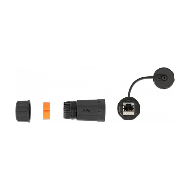 Adapter Connector DeLOCK 86700 / RJ45 - RJ45 / Cat.6A / STP / IP68 - Zezë - 2