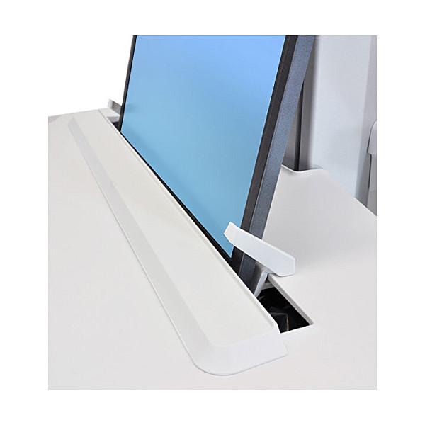 Karrocë për Monitor Ergotron StyleView SV44-1192-2, deri 17.3", 9.1kg, Rregullim Lartësie 41cm, Tabaka Tastiere, 9 Sirtarë, 4 Rrota - Hiri/Bardhë - 2