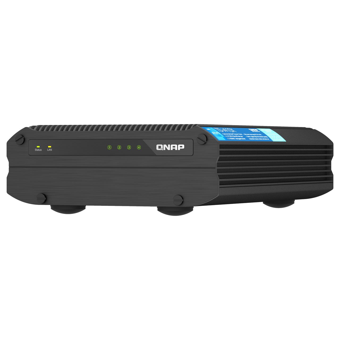 NAS QNAP TS-i410X-8G, Intel Atom x6425E, 8GB DDR4, 4 Bay SATA 2.5", 2 × 10GbE, Tower - Zezë - 4