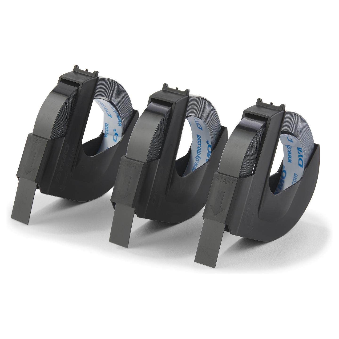 Etiketa për Printer Dymo 3D / 9 mm × 3 m / 3 copë / S0847730 - Zezë/Bardhë - 4