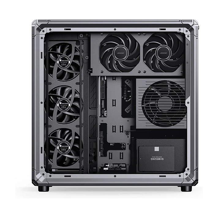 Kasë PC JONSBO X400 / Midi Tower / ATX / Back-Connect / Tempered Glass - Gri - 26
