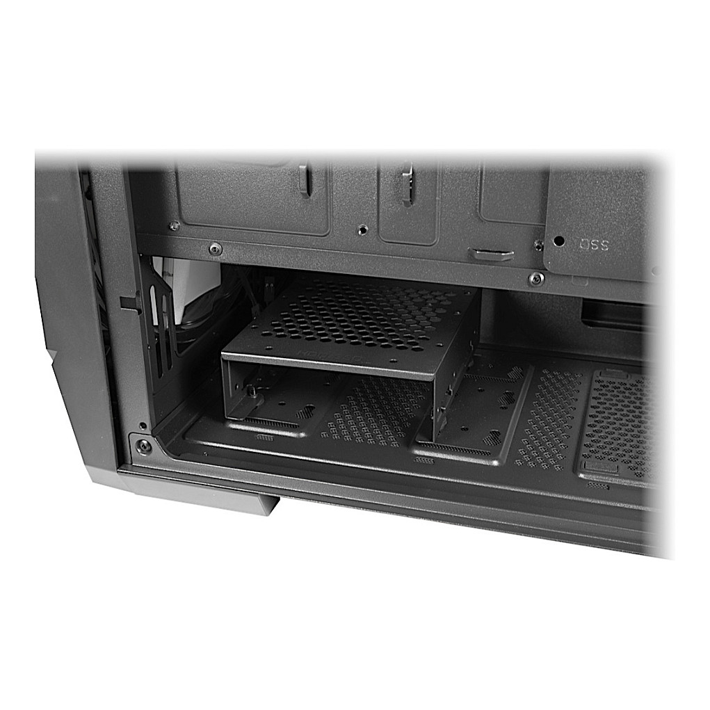 Kasë PC Inter-Tech IT-3503 Airstream / Midi Tower / eATX / ATX / 2x 200mm ARGB Fan / 1x 3.5" + 3x 2.5" Bay / Tempered Glass / USB-C - Zezë - 12