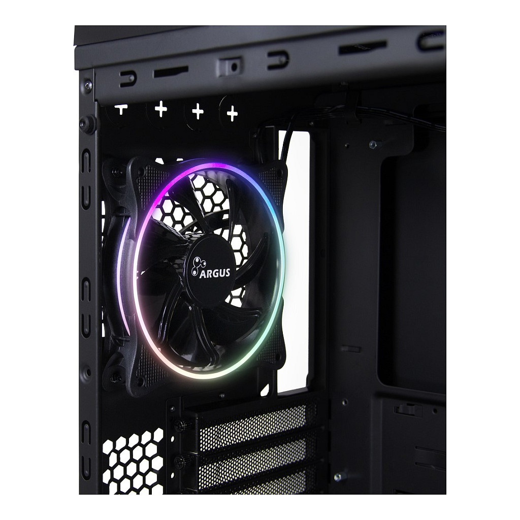 Kasë PC Inter-Tech X-908 Infini2 / Tower / ATX / 120mm Fan Support / 1x 120mm Rear Fan / 2.5" + 3.5" Bay - Zezë - 14