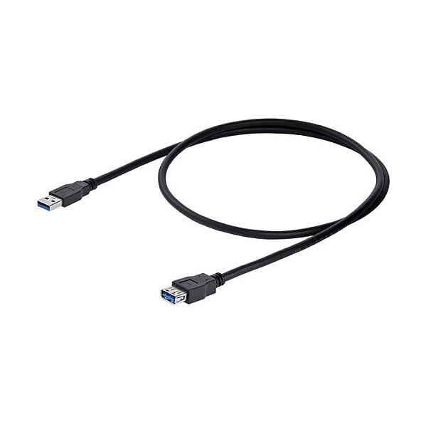 Kabllo USB StarTech.com USB3SEXT1MBK, USB 3.0, USB-A Mashkull në USB-A Femër, 5Gbps, 1m - Zezë - 4