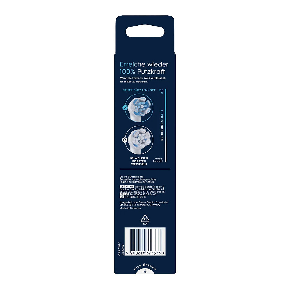 Koka zëvendësuese për furçë elektrike Oral-B iO Ultimate Clean / 2 copë / Deep Cleaning – Bardhë - 10