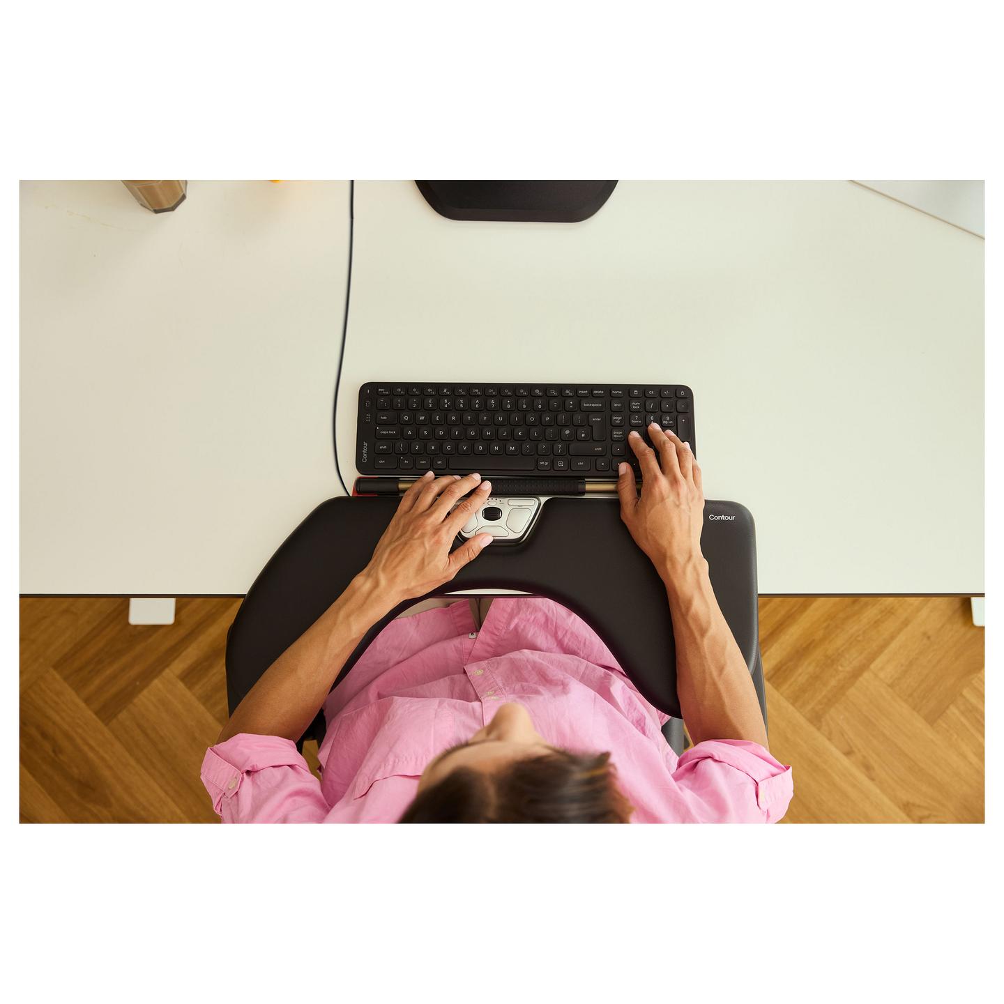 Maus me kabllo Contour Design RollerMouse Red Max, USB, 2800 DPI, 7 Butona, Mbështetëse për Parakrahun, Ergonomik - Zezë - 3
