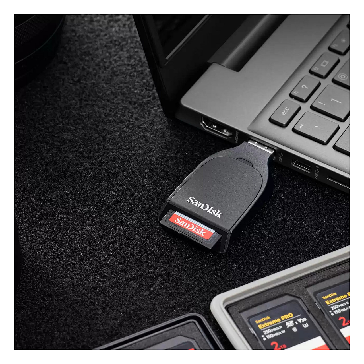 Lexues Kartash SanDisk QuickFlow / SDDR-B731-GN6NN / microSD / USB 3.2 Gen 1 / USB-A / 250MB/s / 150MB/s - Zezë - 4