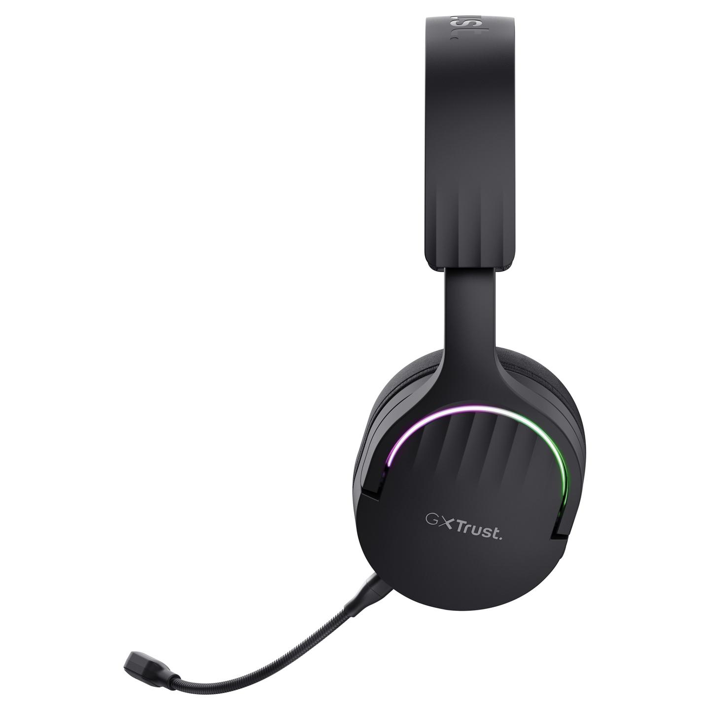 Kufje Gaming Trust GXT 491 Fayzo, 50mm, Wireless & Wired, 2.4GHz, Bluetooth, 7.1, RGB - Zezë - 6
