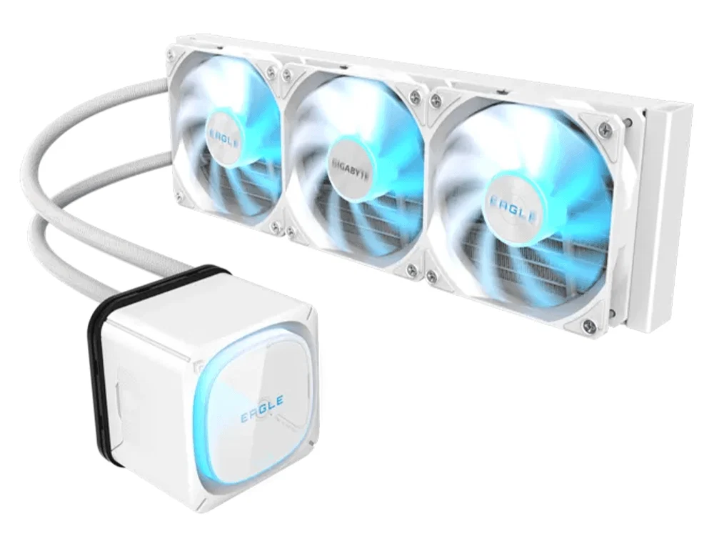 Ftohës për Procesor Gigabyte EAGLE 360 ICE / 360mm / 3x120mm ARGB / 2000 RPM / AM4+AM5 / LGA1700+1851 - Bardhë - 3