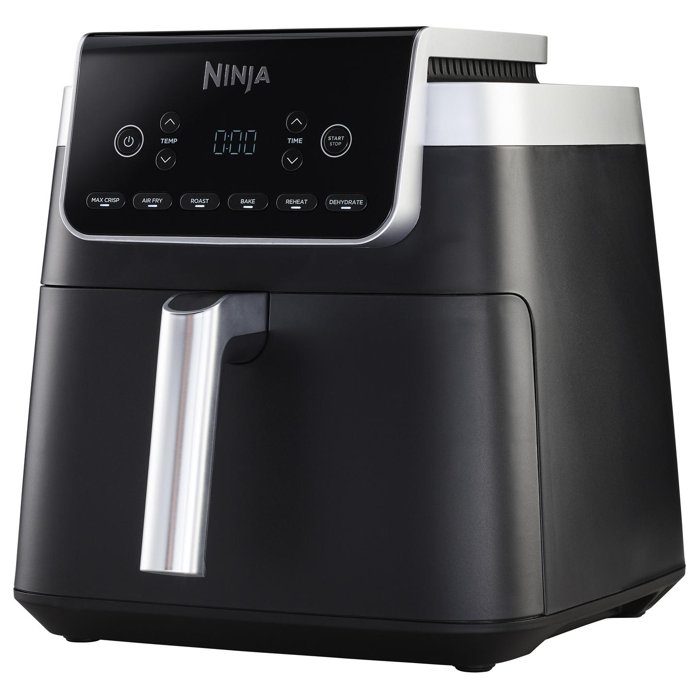Fryer Ninja MAX PRO / AF180EU / 6.2L / 2000W / 6 Programe / 40–240°C / Max Crisp / Digital Control – Zezë/Argjend - 3