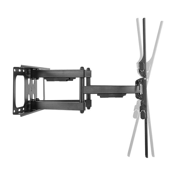 Mbajtëse për TV LogiLink BP0151 , 50–90" , deri 75kg , për mur , e pjerrët , e rrotullueshme , me krah zgjatues , VESA 200x200–800x600 - Zezë - 5