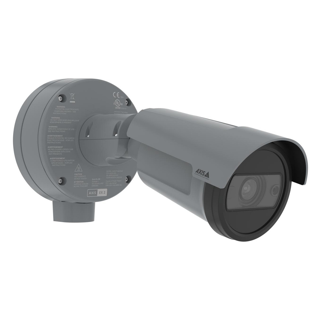 Kamerë Sigurie IP CCTV AXIS P1468-XLE / Bullet / Indoor & Outdoor / 4K / 2.08x Optical Zoom / 6.2–12.9mm / IR 40m - Gri - 3