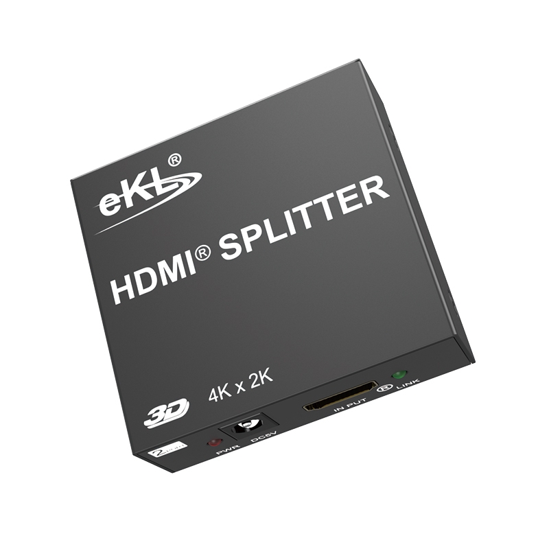 eKL MiniHS102-B HDMI Splitter 1x2, 4K UHD, HDMI 1.4, 30Hz, Black - 5