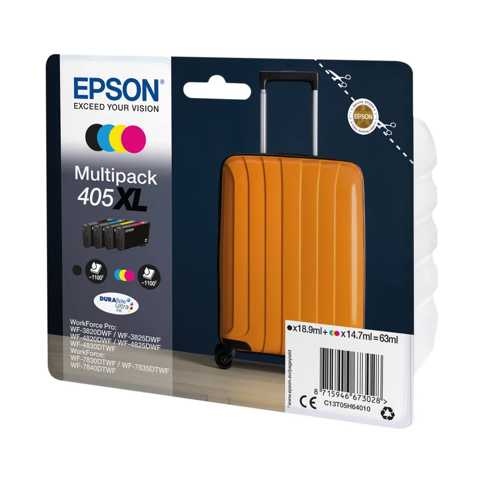 INK Epson 405XL / C13T05H64010 / 4x1.100 faqe – Shumëngjyrësh - 2