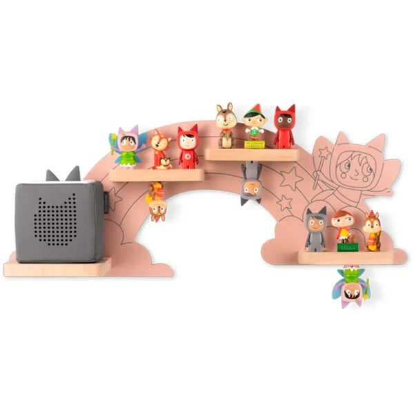 Lodra Tonies Regal – Hinter dem Regenbogen / Feenrosa / 20 Tonies / Toniebox & Charging Station - Rozë - 2