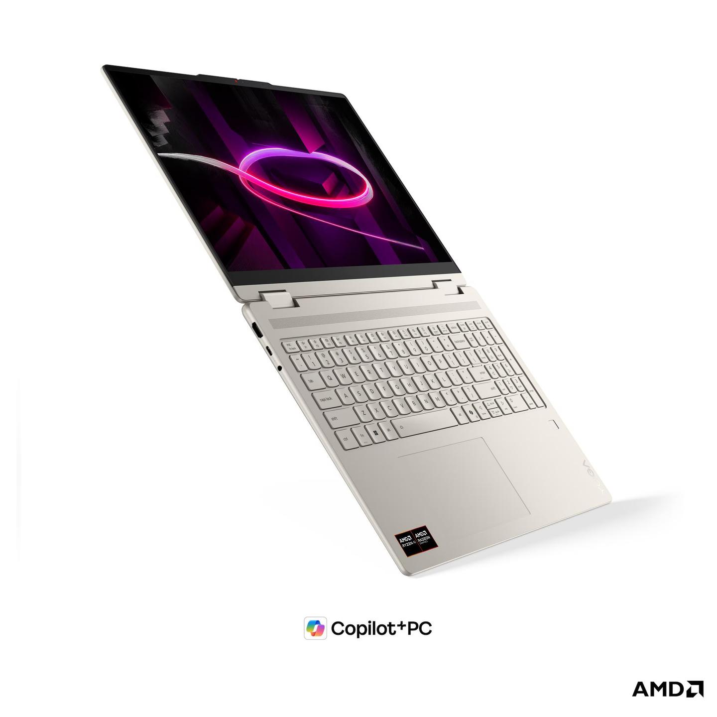 Laptop Lenovo Yoga 7 16AGP11 / 2-in-1 / Ryzen AI 9 465 / 32GB LPDDR5X / 1TB / 16" WUXGA OLED Touch 60Hz / Radeon 880M - Bardhë - 3