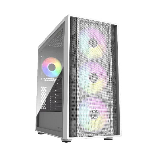 Kasë PC Cooler Master MasterBox 600 / Desktop / ATX / 3x 140mm + 1x 120mm Fan - Bardhë