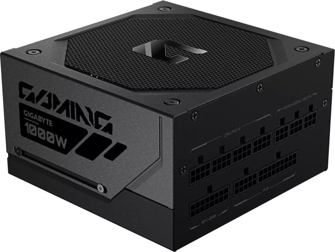 Furnizues Energjie Gigabyte GAMING 1000GM PG5, 1000W, 80+ Gold, Active PFC, Ventilator 135mm FDB, ATX 3.1 - Zezë