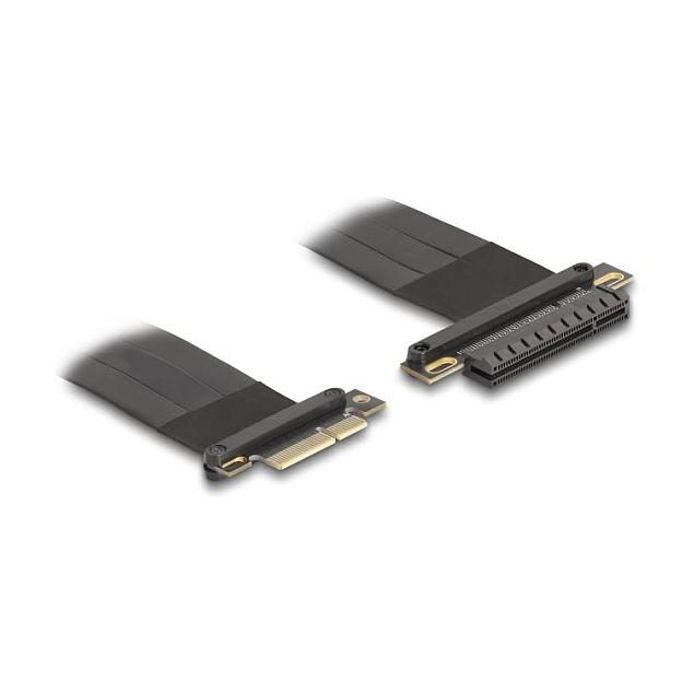 Kartë Riser PCI Express Delock 81497 / PCIe 3.0 x4 në x8 / Kabllo fleksibël 30 cm