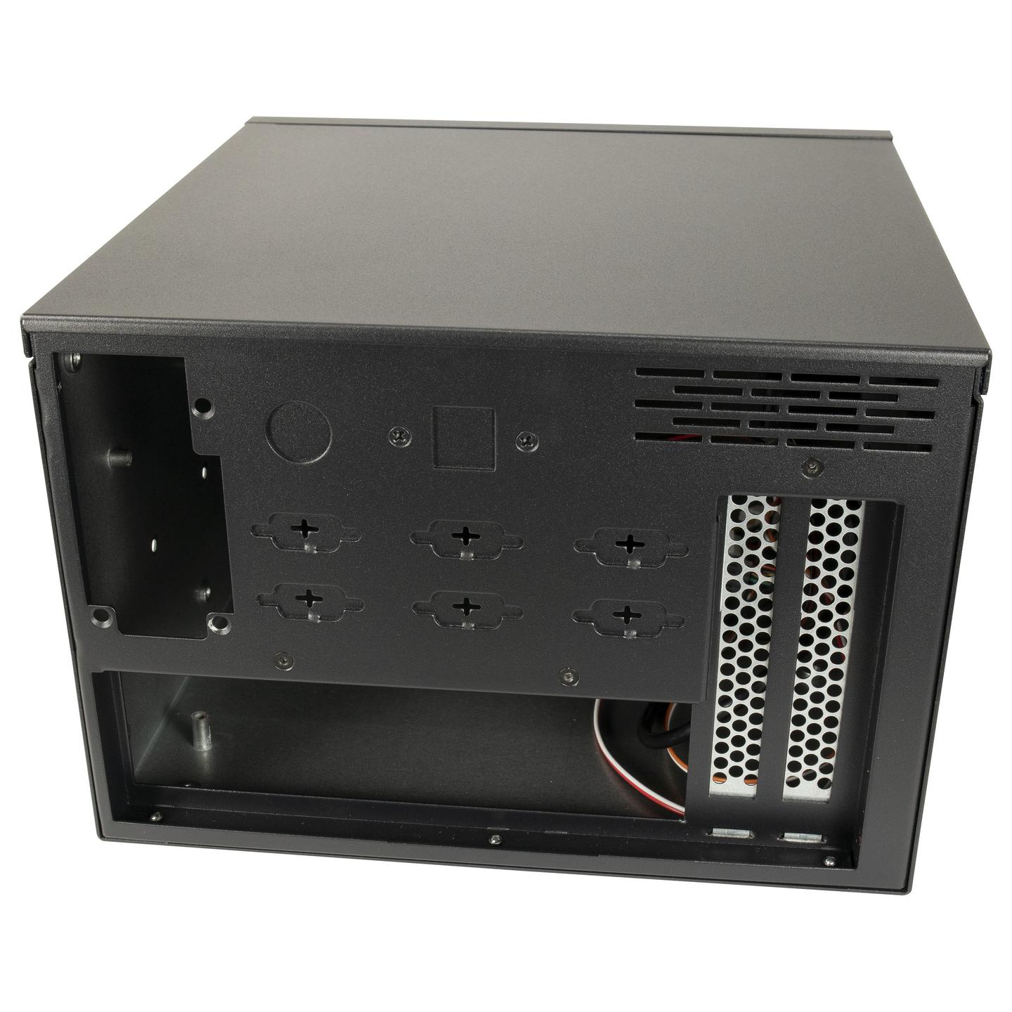 Kasë Inter-Tech IPC S31B, Mini-ITX, Mini-Tower, 1x 80mm Fan, 2x USB 2.0 - Zezë - 12