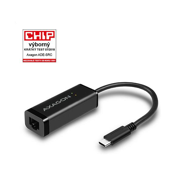 Adapter për Rrjet AXAGON ADE-SRC, USB-C 3.2 Gen 1, Gigabit Ethernet 10/100/1000 Mbps - Zezë - 9