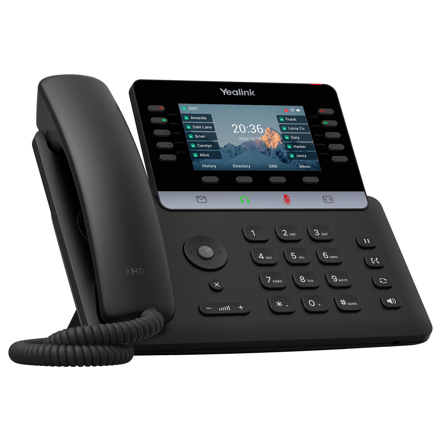 Telefon VoIP Yealink T74U, SIP, 4.3", LCD, 480x272, 2x Gigabit Ethernet, USB 2.0, PoE - Zezë - 2